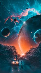 Sunset on the dark side of March iPhone Wallpaper HD