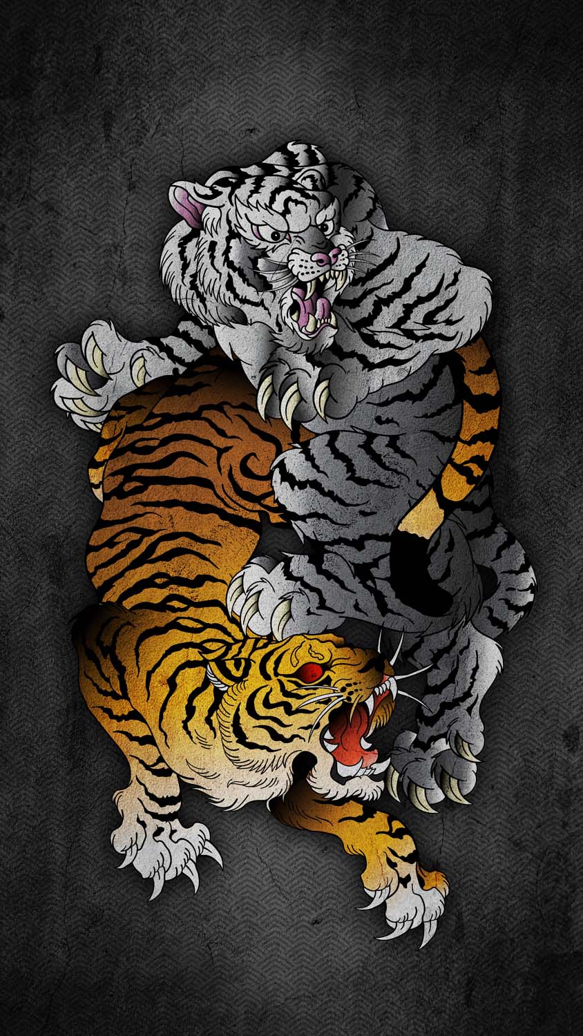 Tiger Art iPhone Wallpaper HD