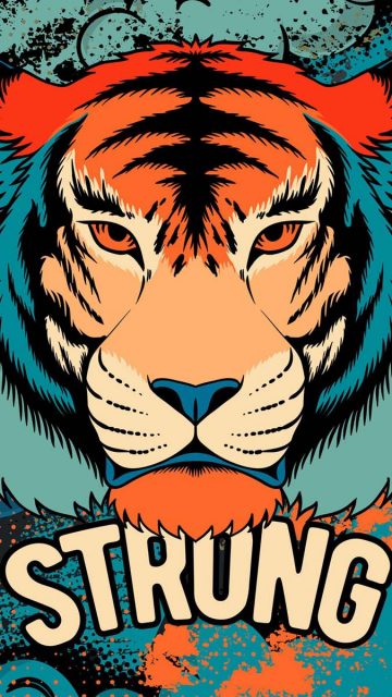 Tiger Strong iPhone Wallpaper HD