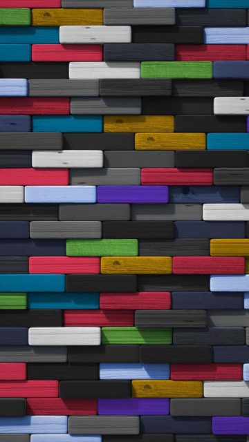 Wooden Blocks RGB Color iPhone Wallpaper HD