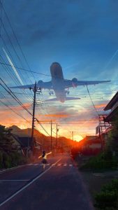 Airport Runway Near Houses iPhone Wallpaper HD