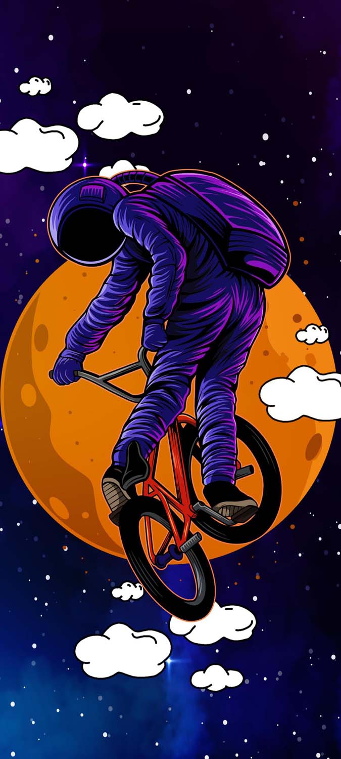Astronaut Bike Rider IPhone Wallpaper HD - IPhone Wallpapers : iPhone  Wallpapers
