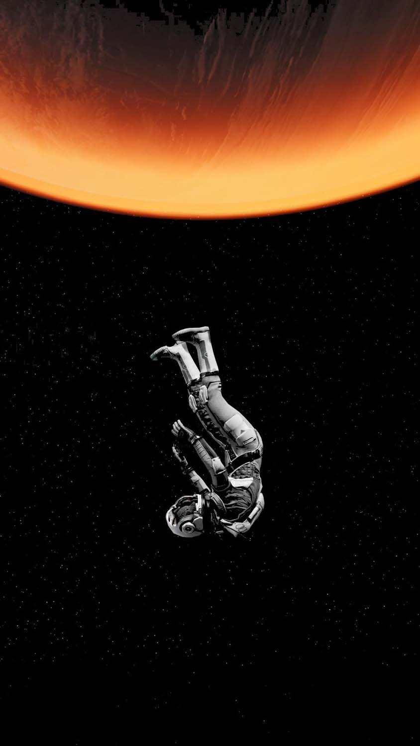 Astronaut Fall iPhone Wallpaper HD