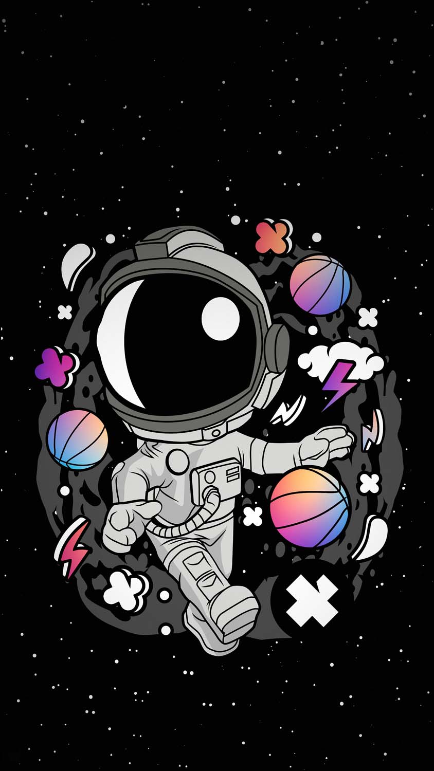 Astronaut Space Game iPhone Wallpaper HD