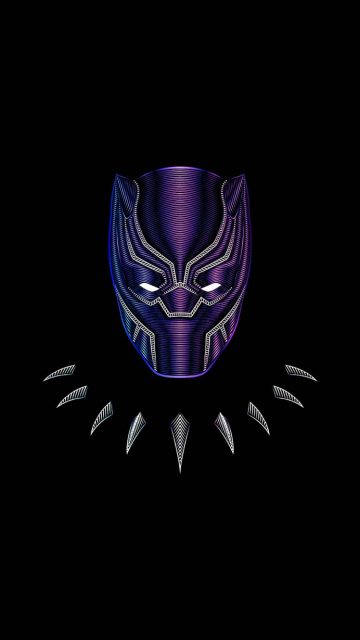 Black Panther Amoled iPhone Wallpaper HD