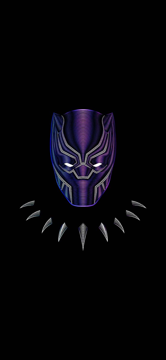 Black Panther Amoled iPhone Wallpaper HD