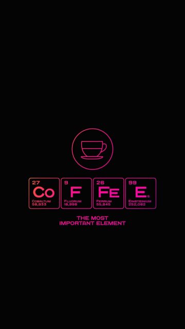 Coffee The Most Important Element iPhone Wallpaper HD