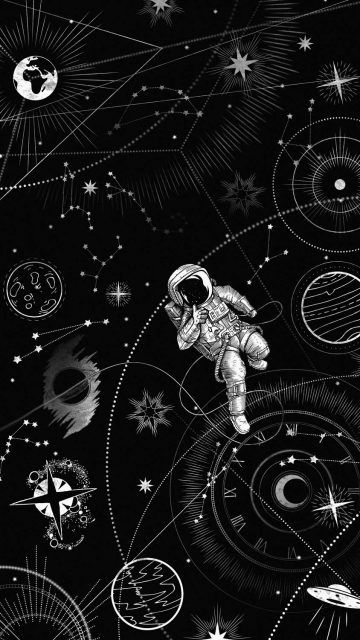 Cosmonaut iPhone Wallpaper HD
