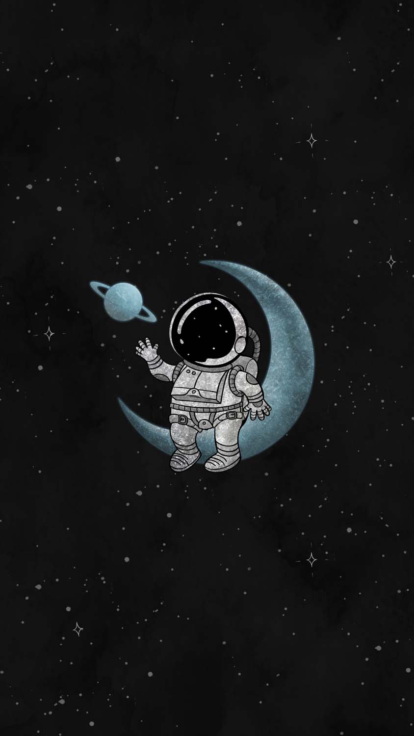 Cute Astronaut iPhone Wallpaper HD