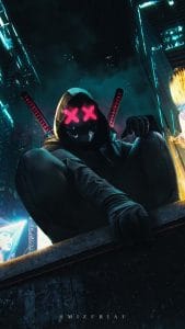 Cyber Ninja Assassin iPhone Wallpaper HD