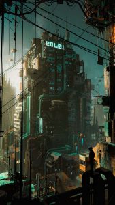 Cyber World iPhone Wallpaper HD