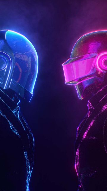 Daft Punk Neon iPhone Wallpaper HD