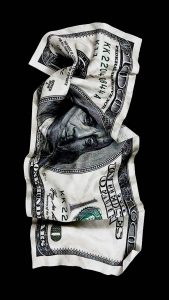Damaged Dollars iPhone Wallpaper HD