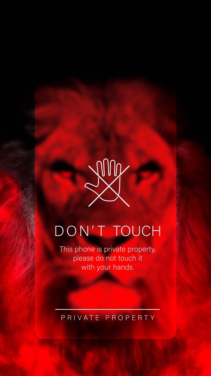 Do Not Touch Warning iPhone Wallpaper HD