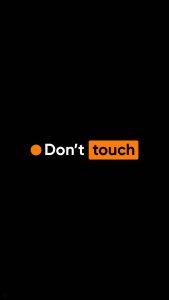 Do Not Touch iPhone Wallpaper HD