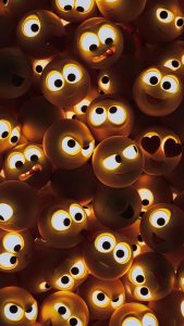 Emoji Glow iPhone Wallpaper HD