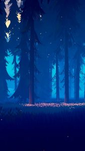 Evening in Forest iPhone Wallpaper HD