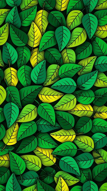 Green Leaves iPhone Wallpaper HD
