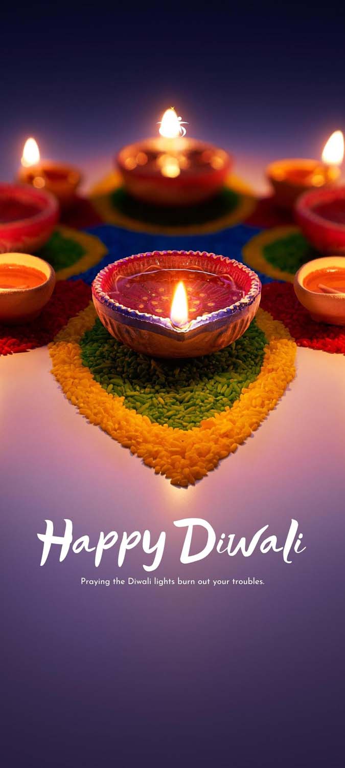 Happy Diwali Festival iPhone Wallpaper HD