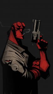 Hellboy Gun iPhone Wallpaper HD