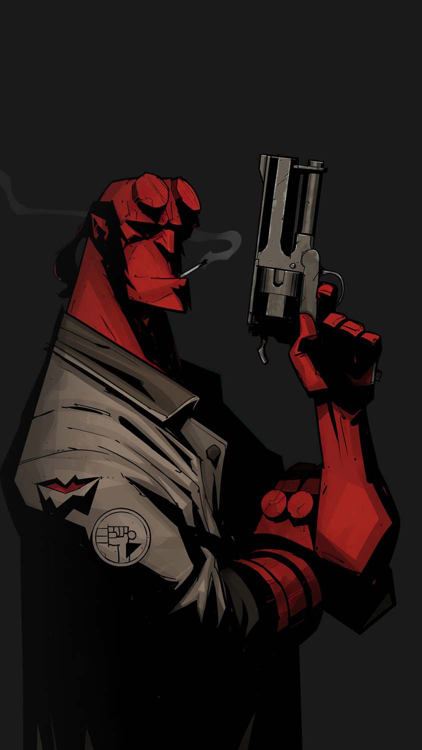Hellboy Gun iPhone Wallpaper HD