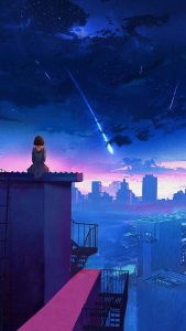 Meteors Fall iPhone Wallpaper HD