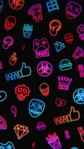 Neon Gamer iPhone Wallpaper HD