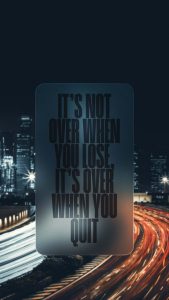 Never Quit iPhone Wallpaper HD