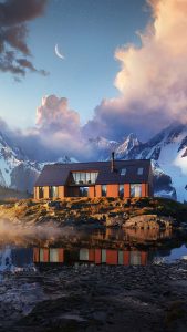 Norway House iPhone Wallpaper HD