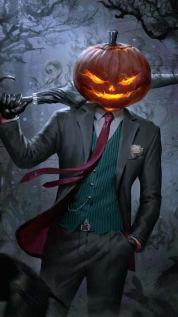 Pumpkin From Halloween iPhone Wallpaper HD