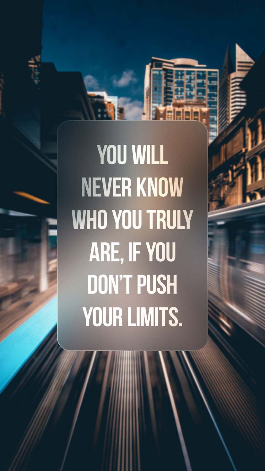 Push Your Limits iPhone Wallpaper HD