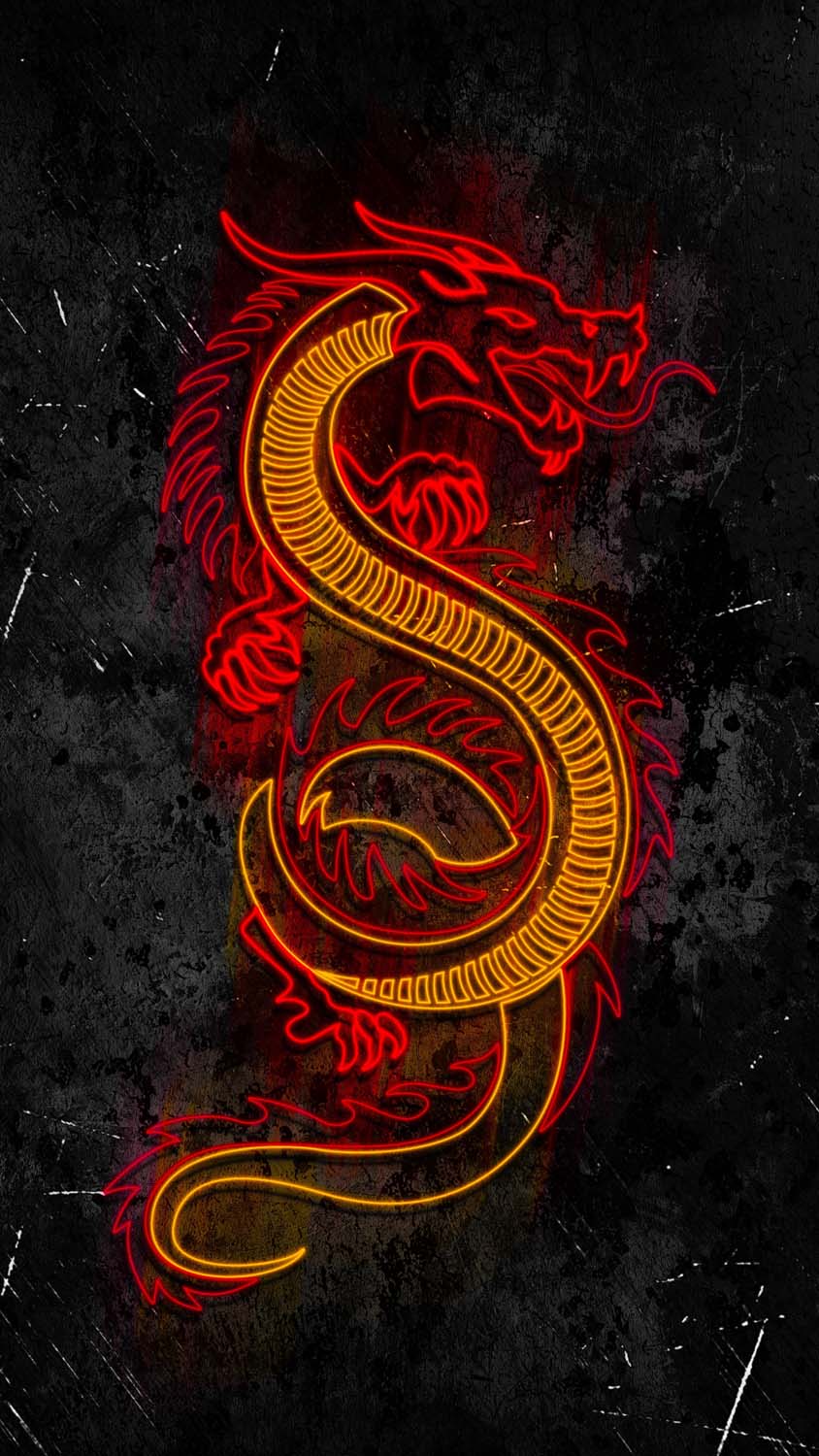 Red Dragon iPhone Wallpaper HD