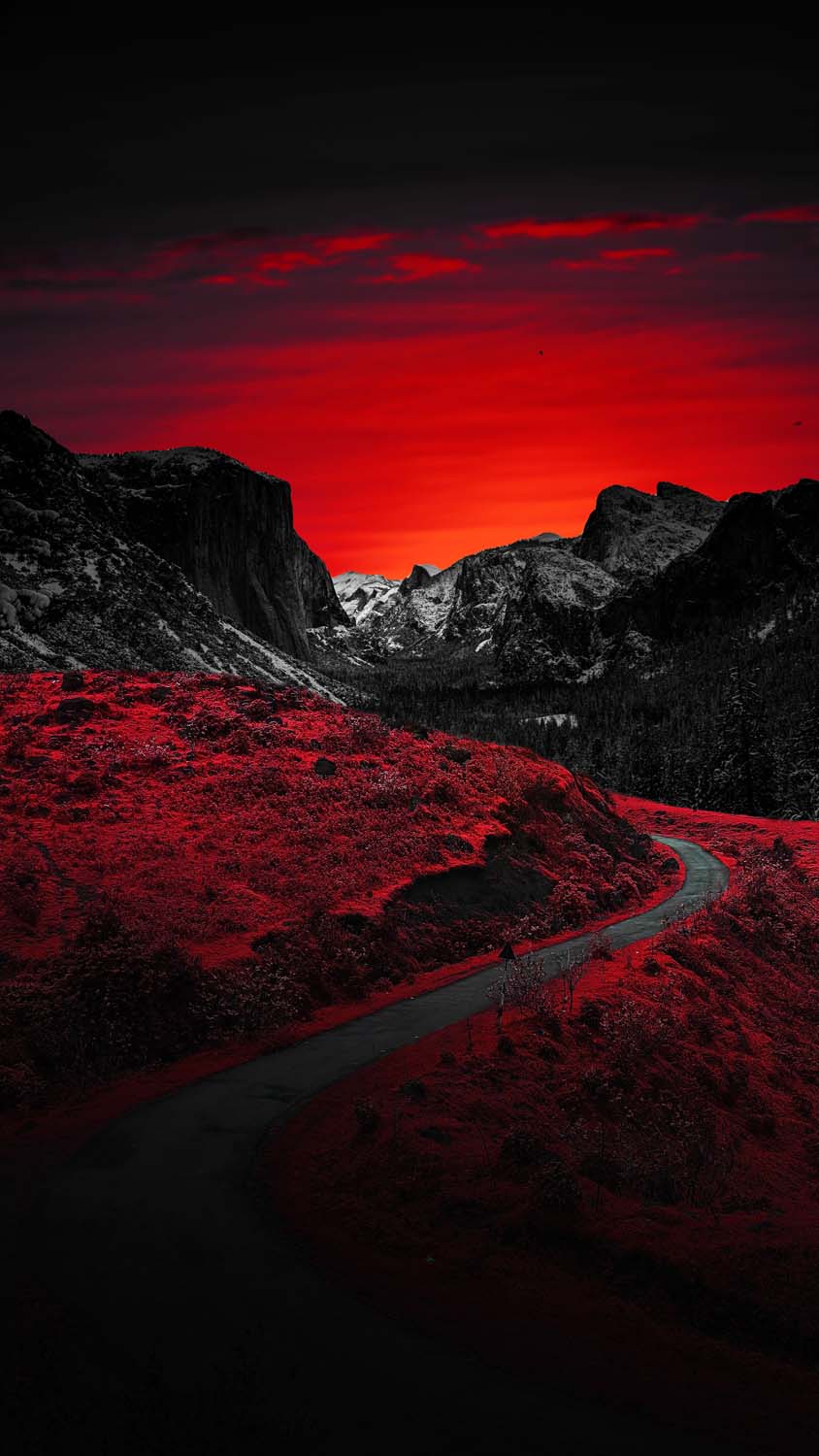 Red Valley iPhone Wallpaper HD