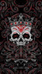 Skull King Design iPhone Wallpaper HD