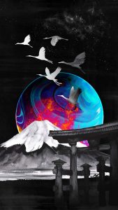 Tori in Space iPhone Wallpaper HD