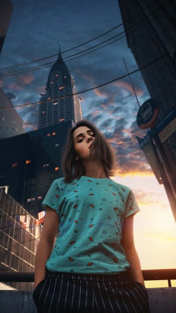 Urban Girl iPhone Wallpaper HD