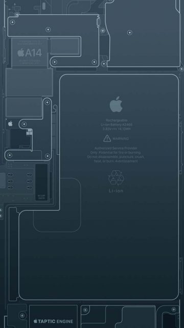 iPhone Pacific Blue Pro Max Schematic iPhone Wallpaper HD