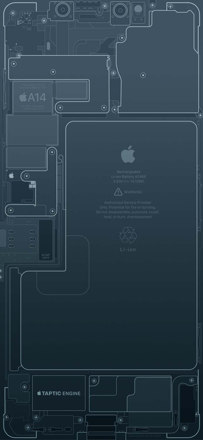 iPhone Pacific Blue Pro Max Schematic iPhone Wallpaper HD