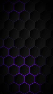 3D Dark Hexagon iPhone Wallpaper HD