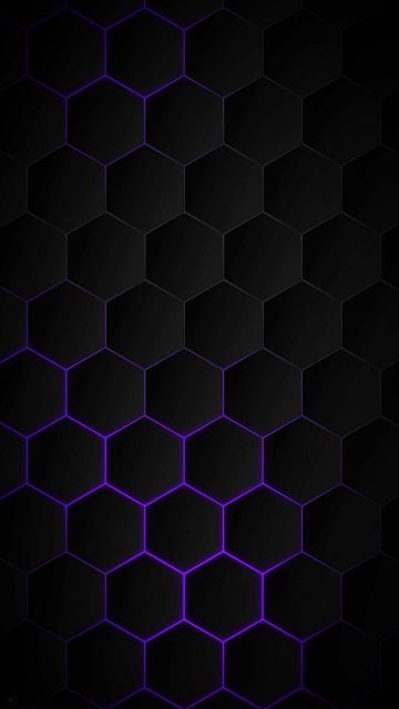 3D Dark Hexagon iPhone Wallpaper HD