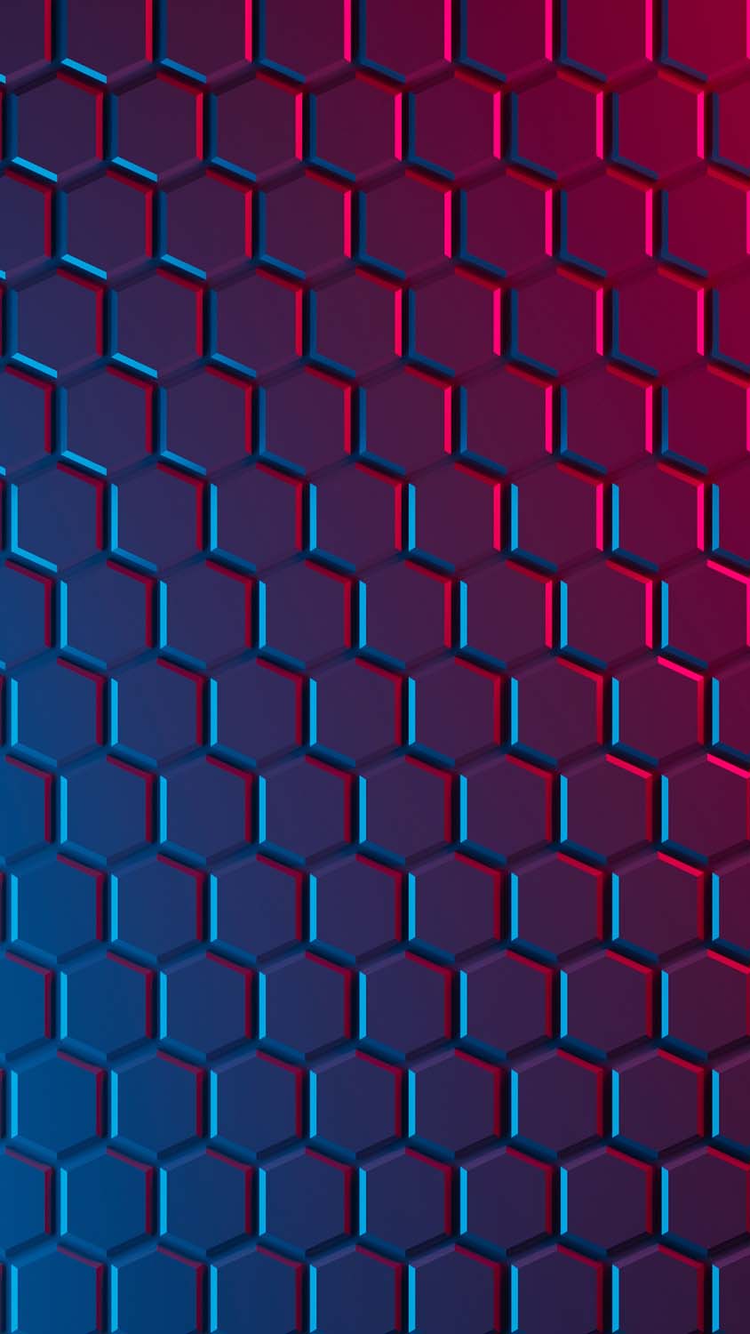 3D Hexagon iPhone Wallpaper HD