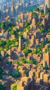 AI City Art iPhone Wallpaper HD