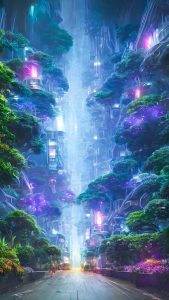 Artificial intelligence City iPhone Wallpaper HD