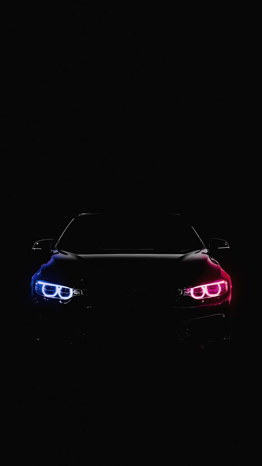 BMW Lights in Dark iPhone Wallpaper HD