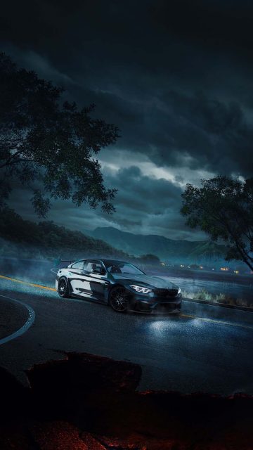 BMW Thunderclouds iPhone Wallpaper HD