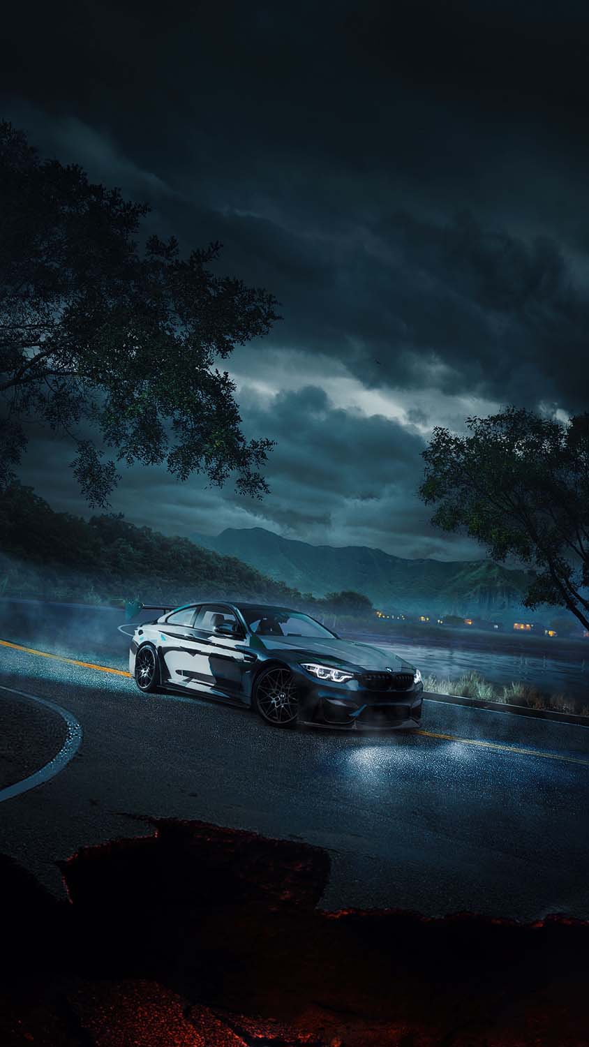 BMW Thunderclouds iPhone Wallpaper HD