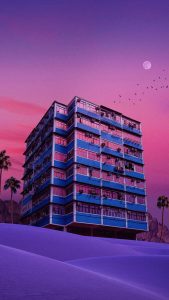 Beach Apartments iPhone Wallpaper HD