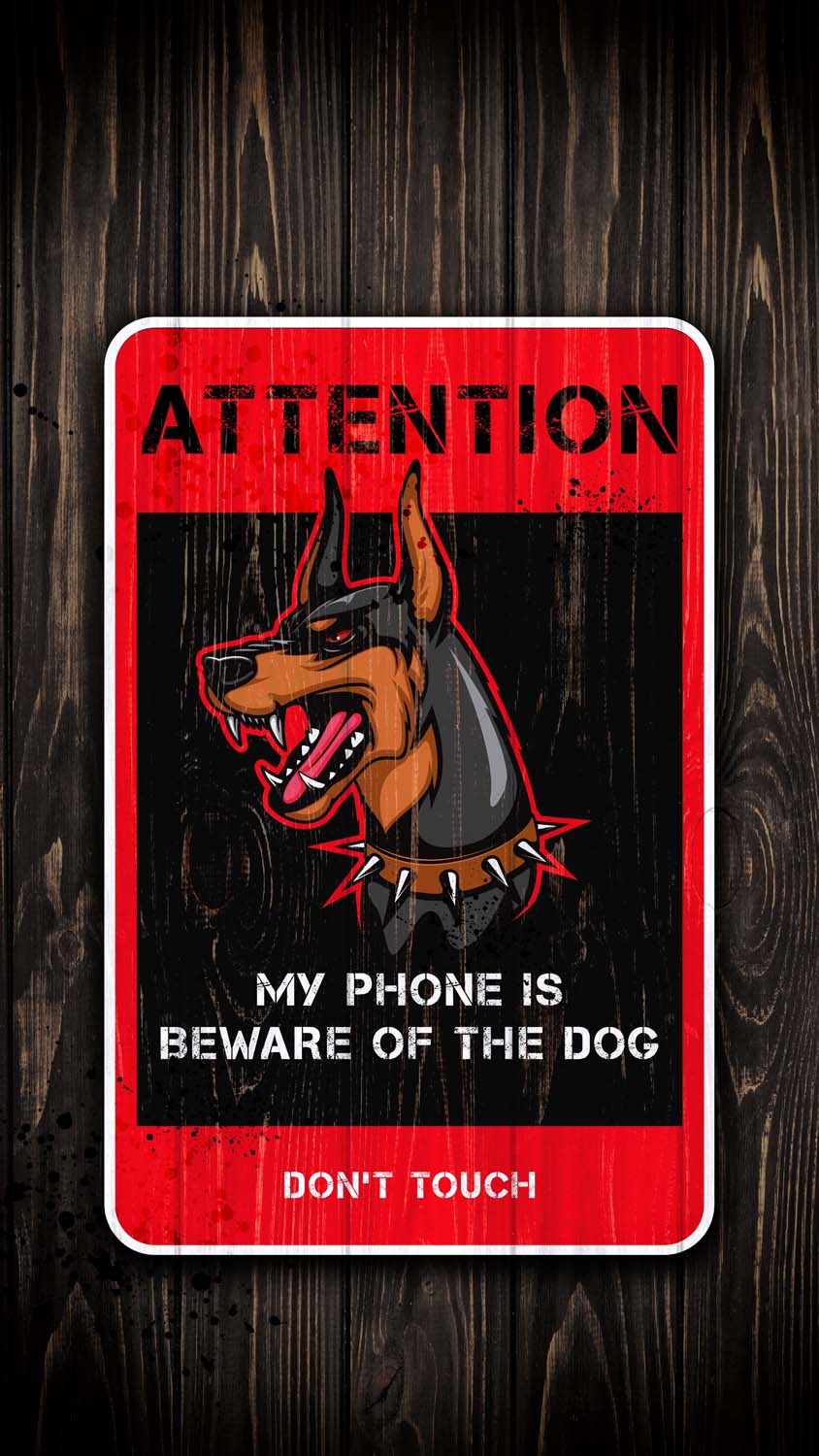 Beware of Dog iPhone Wallpaper HD