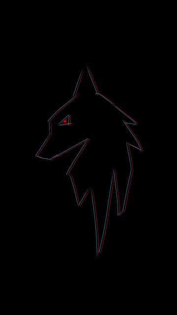 Black Wolf 4K iPhone Wallpaper HD