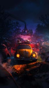 Car Junkyard iPhone Wallpaper HD